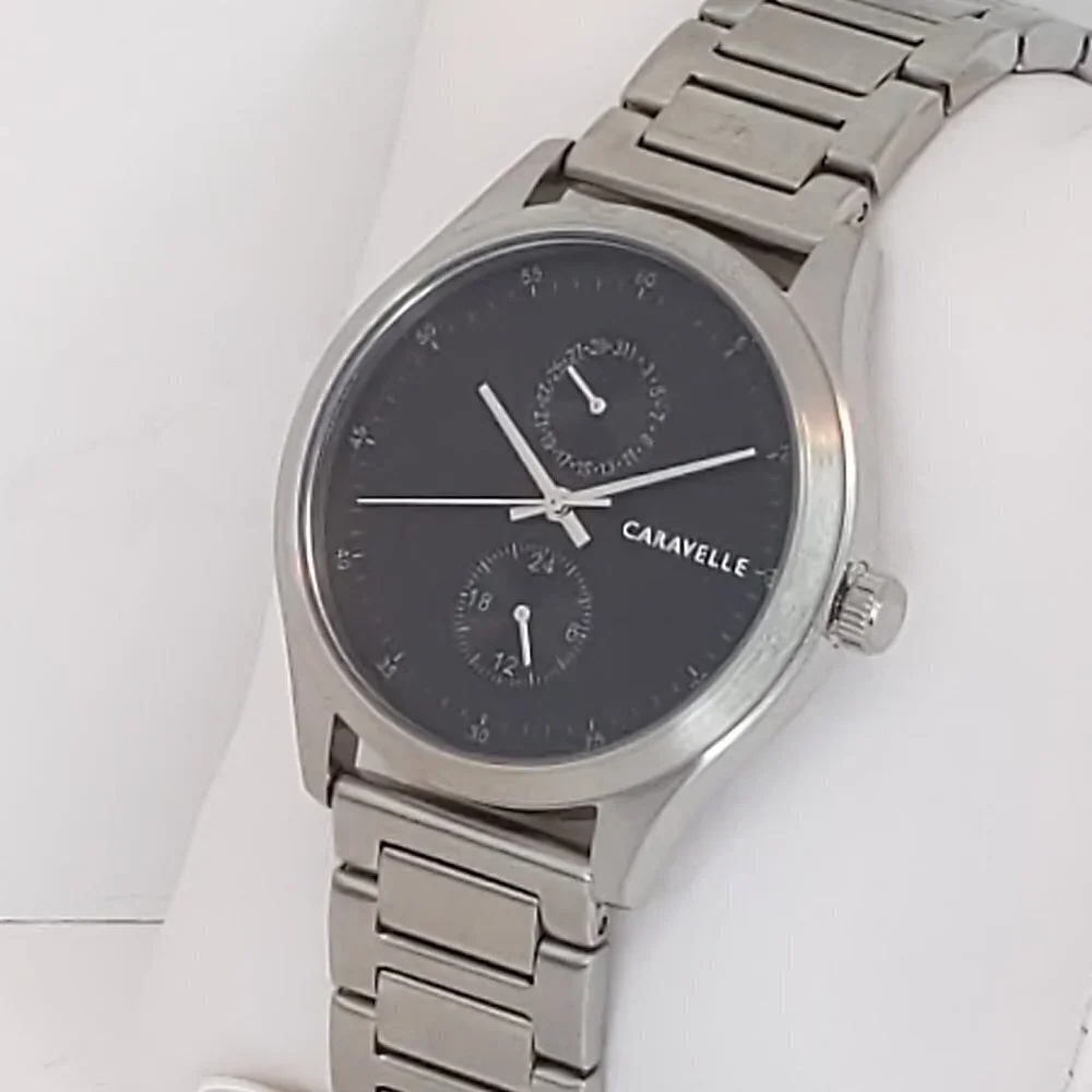 Caravelle Men's Min Max Casual Watch By Bulova Date Indicator 24-Hr Dial 41mm - Picture 7 of 11
